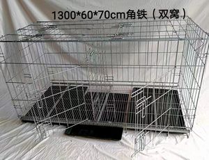 Büyük köpek kedi evi metal köpek sandık için katlanır tel pet kafesleri - Product Image 3