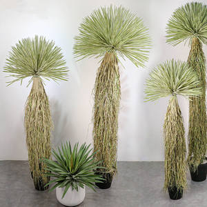 Plante artificielle en pot, décoration paysagère, plante verte décorative, type 'Straw Man Dragon Blood Tree', en matière souple - Product Image 2