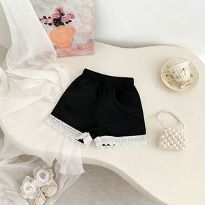 Conjunto de Dos Piezas <span class=keywords><strong>para</strong></span> Niñas, Verano 2026, Top sin Mangas de Algodón Puro con <span class=keywords><strong>Flores</strong></span> 3D y Pantalones Cortos con Ribete de Encaje - Product Image 3