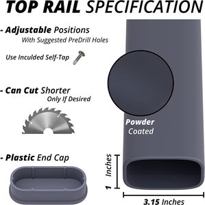 Металлические поручни для лестницы, наружные кованые железные поручни для улицы - Product Image 5