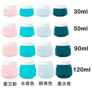 กล่องจ่ายซิลิโคน 120 มล. สำหรับขวดโลชั่น ยา และเครื่องสำอางสำหรับเดินทาง - Product Image 5