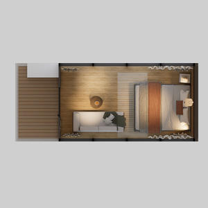 เคบิน prefab บ้านพักหลังเล็กๆลอยน้ำได้รีสอร์ทตั้งแคมป์แบบใช้พลังงานแสงอาทิตย์ - Product Image 3