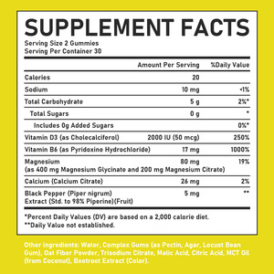 Private Label Magnesium Glycinate Gummies for Improve Sleep Quality Health Private Label Calm Mood Reduce Stress Gummies - Product Image 2