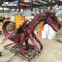 Dragon animatronique avec fumée, statue de dragon en vente chaude