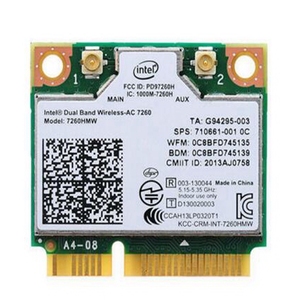 Băng tần kép không dây-ac <span class=keywords><strong>Adapter</strong></span> với 7260ac 7260hmw ac7260 Mini PCI-E thẻ 2.4G/5G <span class=keywords><strong>Wifi</strong></span> + BT 4.0 cho Dell/Sony/Acer/<span class=keywords><strong>ASUS</strong></span> - Product Image 1