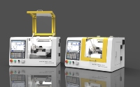 CTMACH Mini Tour CNC de table modèle boîte noire haute précision pour contrôleur, pour usage scolaire, laboratoire et domestique