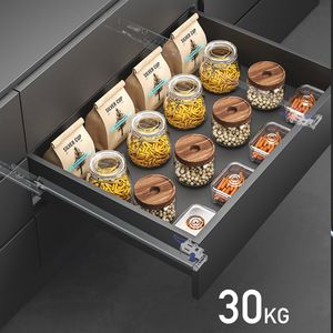 รางลิ้นชัก Unihopper ขนาด 36 นิ้ว แบบสามตอน ซ่อนราง พร้อมระบบปิดแบบนุ่มนวล สำหรับลิ้นชักเฟอร์นิเจอร์ - Product Image 4