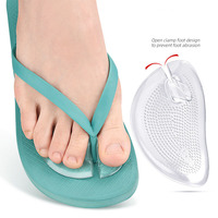 1 Paire de Coussinets Antidérapants en Gel PU pour l'Avant-Pied, Soulagement de la Pression, Inserts Amortissants pour l'Avant-Pied, Coussinets Métatarsiens pour Tongs, Coussinets de Maintien pour la Plantaire du Pied