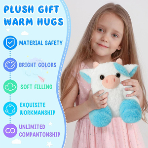 หมอนของเล่นรูปวัวยัดนุ่นรูปการ์ตูนน่ารักน่ากอดของขวัญวันเกิดสำหรับเด็กชายเด็กหญิง U654 - Product Image 3