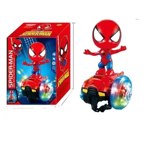 Fabrik großhandel Spider-Man tanz-Spielzeug mit Musik und Licht Weihnachten Superheld Roboter elektrische Spielzeug