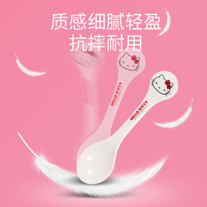 Hello Kitty Childrens Spoon Melamine Bpa Free 0-12 Months Cute Design For Baby Feeding - Product Image 1