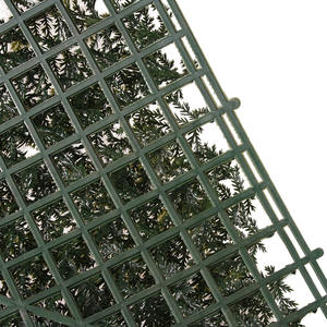 P119 yeni tasarım gerçek dokunmatik sahte çit duvar panelleri sedir yaprağı yapay çim duvar şimşir panelleri yeşillik zemin - Product Image 3