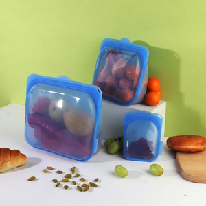 Bolsas de Silicona Reutilizables para Almacenamiento de Alimentos, Bolsas para Snacks Libres de BPA, de Alta Calidad, al por Mayor - Product Image 1