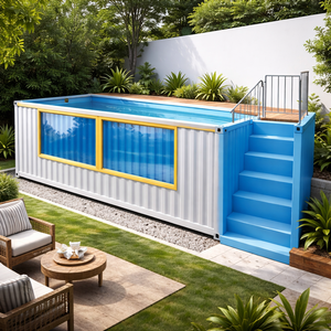 <span class=keywords><strong>Piscine</strong></span> extérieure avec tente pour la protection contre le <span class=keywords><strong>soleil</strong></span> et la pluie dans la cour - Product Image 6