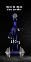 Kabel Pengisian Daya USB Tipe C Berkualitas Tinggi 120W dengan Jalinan Nilon, Kabel Micro USB 3 in 1, Kabel Pengisian Daya Super Cepat 6A untuk Ponsel