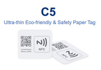 Balise Intelligente de Suivi d'Actifs BLE, Étiquette NFC, Balise Papier Autocollante, Carte-Étiquette Personnalisée avec Logo pour Contrôle d'Accès Sécurisé