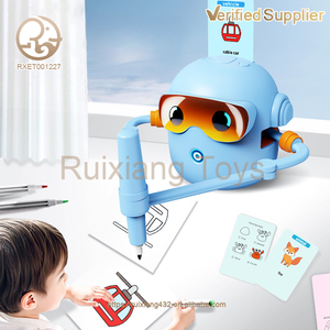 Tương tác nhựa vẽ <span class=keywords><strong>Robot</strong></span> đồ chơi cho trẻ em đầu giáo dục Tiếng Anh Đồ chơi khuyến khích trí thông minh & giác ngộ - Product Image 4