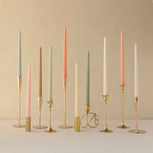 Juego de 4 piezas de poste largo Vela cónica de mezcla de cera de parafina Yuyang Romandi Vela de palo de colores mezclados Velas de Pascua Paschal - Product Image 1