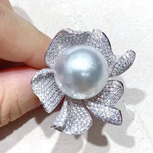 Pulsera de Plata S925 Estilo Europeo Americano para Mujer, Diseño Nuevo con Boca Móvil, Anillo de Perla Natural, Caja de Regalo - Product Image 3