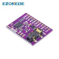 PCM5102 antarmuka I2S PCM5102A dekoder Stereo DAC modul Audio Digital konverter PLL papan suara dengan 3.5mm pemegang Headphone