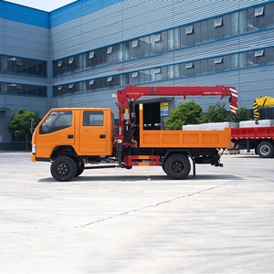 מטען <span class=keywords><strong>jmc</strong></span> משאית רכוב עגור 4 x4 קטן 3 טון שובל משאית מנוף למכירה - Product Image 3