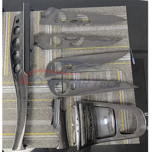 Tableau de bord du panneau de commande central pour <span class=keywords><strong>Mercedes</strong></span>-Benz W213 <span class=keywords><strong>AMG</strong></span> Kits intérieurs de remplacement en fibre de carbone - Product Image 5