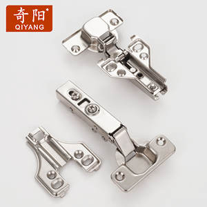 Qiyang 2D гидравлические стальные односторонние надвижные петли, мягкие, закрытые, для кухонных шкафов, шкафов, дверей, гостиной, столовой - Product Image 5