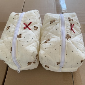 Bolsas de <span class=keywords><strong>Maquillaje</strong></span> con Diseño de Osito de Peluche, Lindas y Esponjosas, Bolsa de Aseo <span class=keywords><strong>para</strong></span> Viaje, Organizador, Bolsa de Cosméticos <span class=keywords><strong>para</strong></span> <span class=keywords><strong>Niñas</strong></span> - Product Image 2