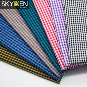 Phổ Biến Skygen Mềm Cotton Kiểm Tra Dệt Thiết Kế Thời Trang Vải Cho <span class=keywords><strong>Shirting</strong></span> - Product Image 3