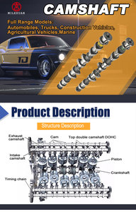 Arbre à cames d'admission et d'échappement 4.2L 12V TD42 TD42T pour moteur diesel Nissan Civilian W40 W41 Patrol Y60 Y61 <span class=keywords><strong>Safari</strong></span> SOHC - Product Image 6