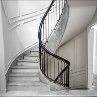 Rampe d'escalier en fer forgé pour duplex, anti-rouille, luxe, pour villa, intérieur
