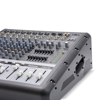 Thinuna PMX-H8 Mixeur audio professionnel pour karaoké DJ, console de mixage 8 canaux avec microphone numérique USB BT 48V Phantom Power