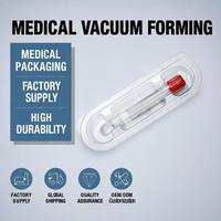 Vacuum Formed Medical Instrument Packaging Tray Blister PETG Syringe Packaging Container