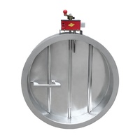 Amortisseur de fumée motorisé, amortisseur de fumée circulaire, amortisseur de volume d'air pour conduit avec plusieurs lames