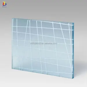 Decorative silk screen printing colored glaze laminated glass
