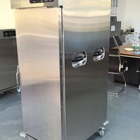 Chariot chauffant commercial en acier inoxydable pour aliments, armoire de maintien au chaud mobile pour la restauration