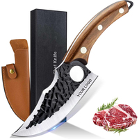 Couteau de boucher à désosser forgé à la main, couteau à fileter, couteau à viande Viking, couteau de chef japonais en acier pour le camping, le barbecue, cadeau pour homme