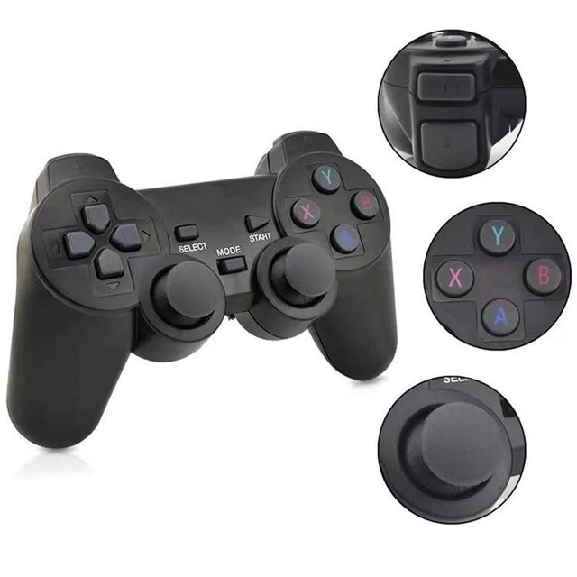 PS2 P2 2.4G Wireless Dual-Player Game Controller for EmuELEC TV Game Console