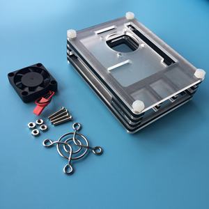 Acrylic Case 9 Layers Box And Transparent Shell With Cooling Fan and Metal protective cover For Raspberry <strong>Pi</strong> 4 Module B - Product Image 2