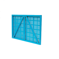 Grillage de protection pour chantier de construction avec design graphique, en acier, pour cadre extérieur et sécurité des escaladeurs