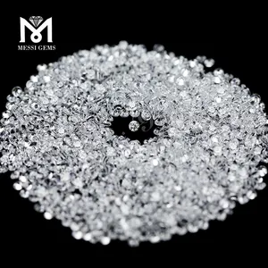 Wuzhou synthetic gems cubic zircon 1.7-2.75mm small size round CZ for wax setting