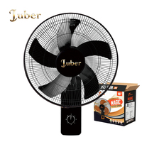 Ventilateur mural électrique silencieux en plastique avec grille de sécurité, oscillant, à haut débit d'air, pour usage commercial extérieur