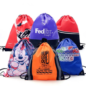 Mochila con Cordón Personalizada con Diseño de Dibujos Animados, Cierre de Cuerda Multicolor, Bolsa de Gimnasio - Product Image 4