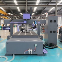 Router CNC para Trabajar Madera Jinan AccTek 4X8 pies, Multifuncional, 4 Ejes, con Cambiador Automático de Herramientas Tipo Carrusel