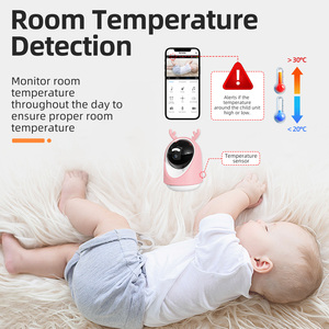 Moniteur vidéo bidirectionnel pour bébé prenant en charge la protection de la vie privée 5G/2.4G Caméra Wifi sans fil avec vision nocturne Moniteur pour bébé - Product Image 3