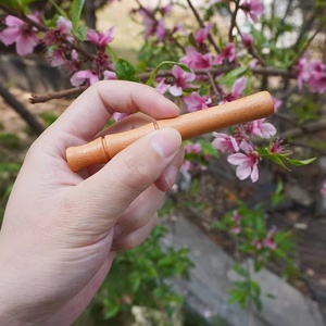 禁煙吸入器スティック、5パックの空白の綿の芯が付いているエッセンシャルオイルのための木製の個人的な拡散器 - Product Image 1