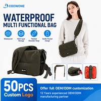 Sac de promenade pour chien toutes saisons haut de gamme avec poche cachée pour bouteille d'eau, pochette double multifonctionnelle entièrement personnalisable