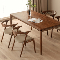 Chaises de salle à manger nordiques en bois massif pour hôtel et restaurant à usage domestique avec une chaise de bureau à dossier