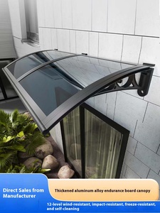 Ngoài Trời Nhôm Hợp Kim Tán Sân Sân Sân Hiên Ban Công Hộ Gia Đình Im Lặng PC Trong Suốt Mưa Bìa Pergola Ngoài Trời Đồ Nội Thất - Product Image 2