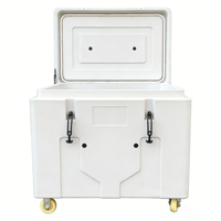 Conteneur isotherme cryogénique 480L en LLDPE pour glace sèche, avec isolation thermique et conception rotomoulée, pour le transport en laboratoire, alimentaire et médical
